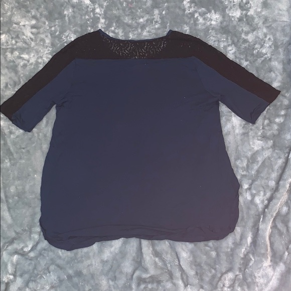 Turquoise blouse with side cuts - Picture 2 of 2